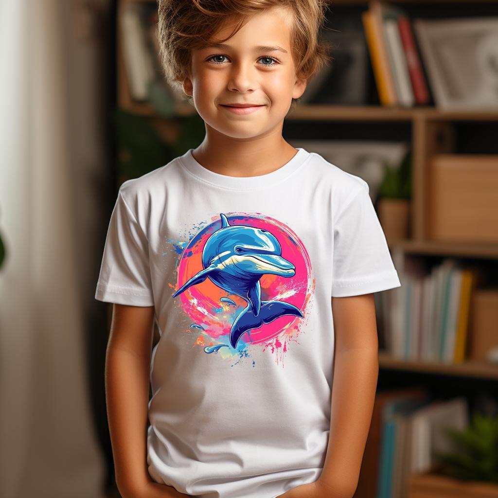 Camiseta Majica sa štampanim printom Cam 603, Dečija, Bela