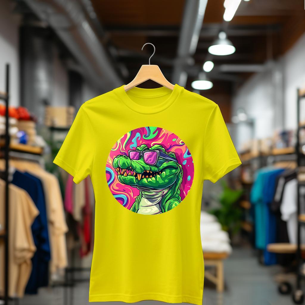 Camiseta Majica sa štampanim printom Cam 597, Ženska, Žuta