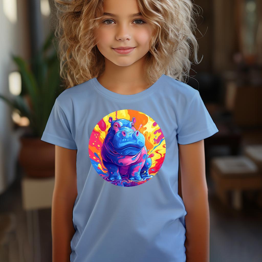 Camiseta Majica sa štampanim printom Cam 599, Dečija, Cijan