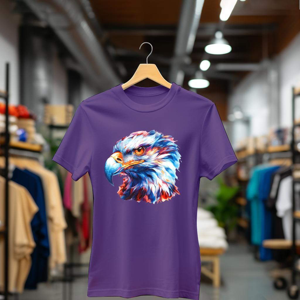 Camiseta Majica sa štampanim printom Cam 619, Ženska, Patlidžan