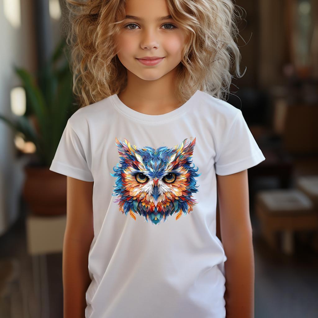 Camiseta Majica sa štampanim printom Cam 637, Dečija, Bela