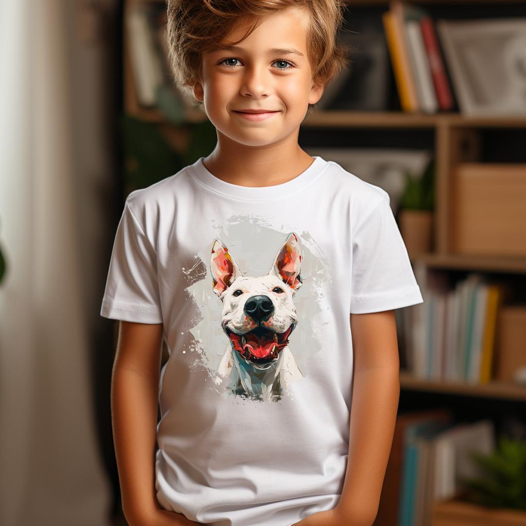 Camiseta Majica sa štampanim printom Cam 590, Dečija, Bela