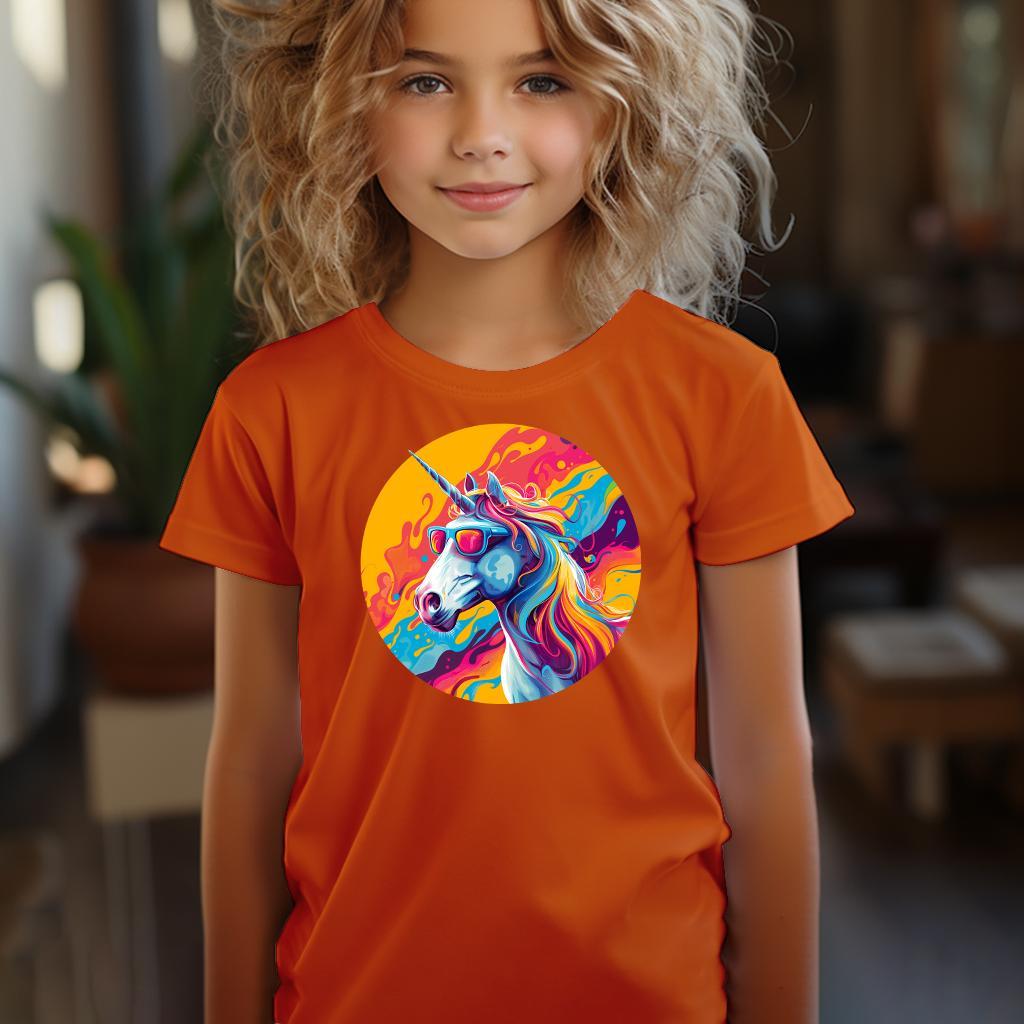 Camiseta Majica sa štampanim printom Cam 605, Dečija, Narandžasta