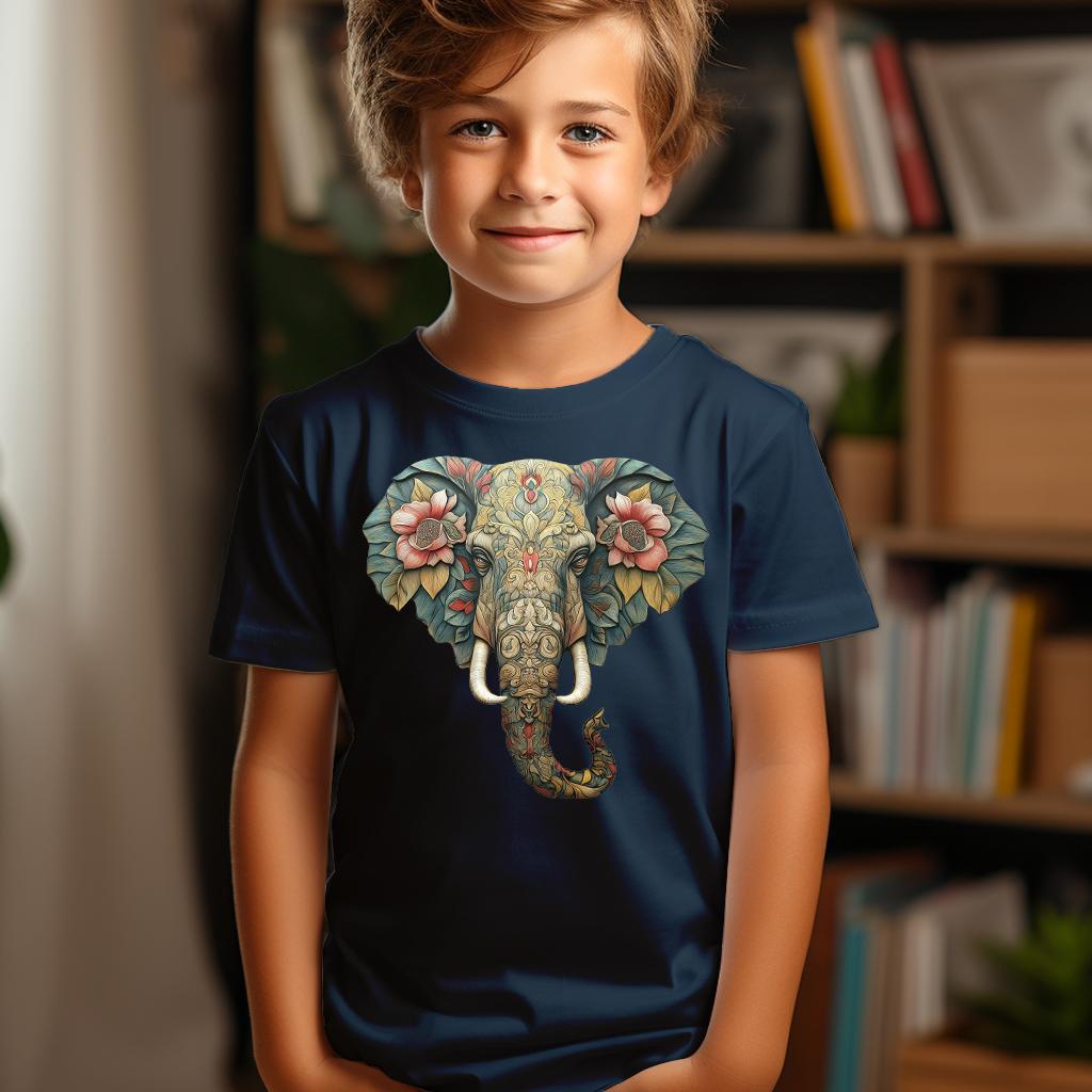 Camiseta Majica sa štampanim printom Cam 661, Dečija, Tamnoplava