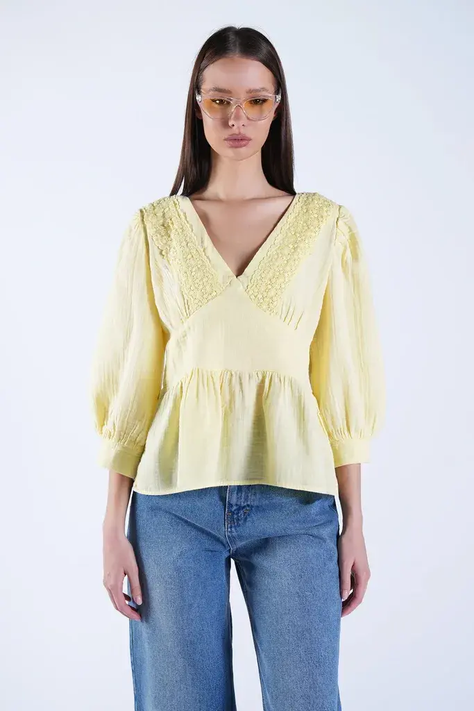 Trend Alacati Stili Ženska bluza Alc-X15133, Žuta