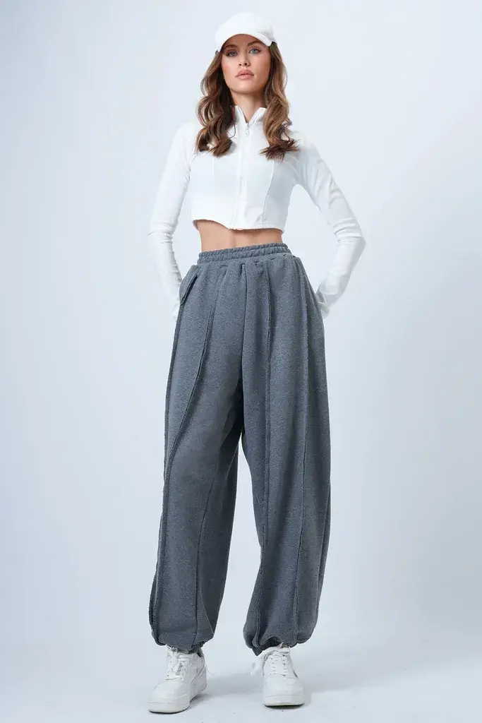Trend Alacati Stili Ženske pantalone Alc-X14664, Antracit