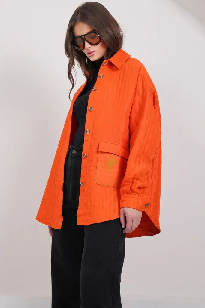 Trend Alacati Stili Ženska jakna Alc-X14986, Narandžasta