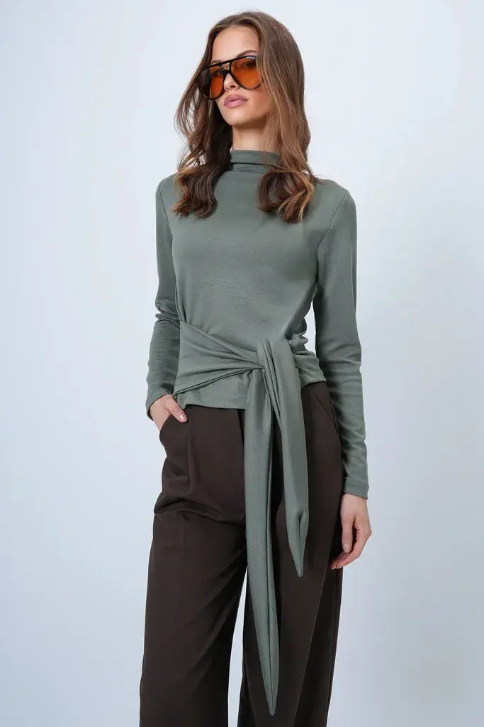 Trend Alacati Stili Ženska bluza Alc-X14652, Kaki