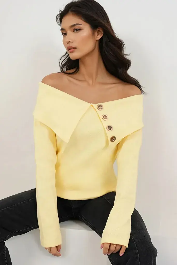 Trend Alacati Stili Ženska bluza Alc-X14673, Vanila
