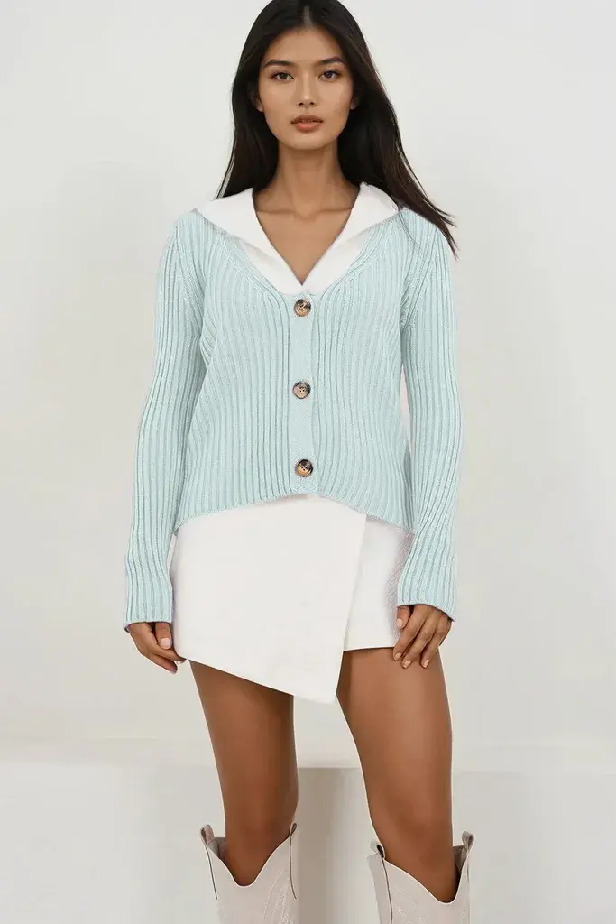 Trend Alacati Stili Ženski kardigan Alc-X14869, Menta