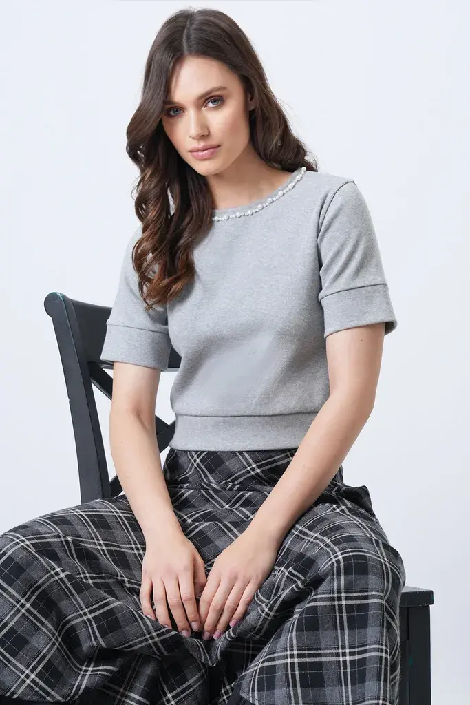 Trend Alacati Stili Ženska bluza Alc-X14637, Siva