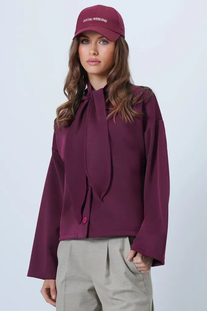 Trend Alacati Stili Ženska jakna Alc-X14669, Ljubičasta