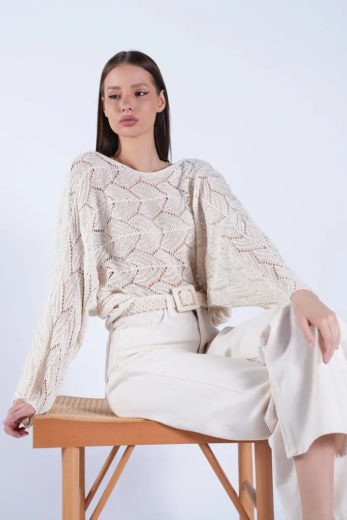 Trend Alacati Stili Ženska bluza Alc-X15111, Bež