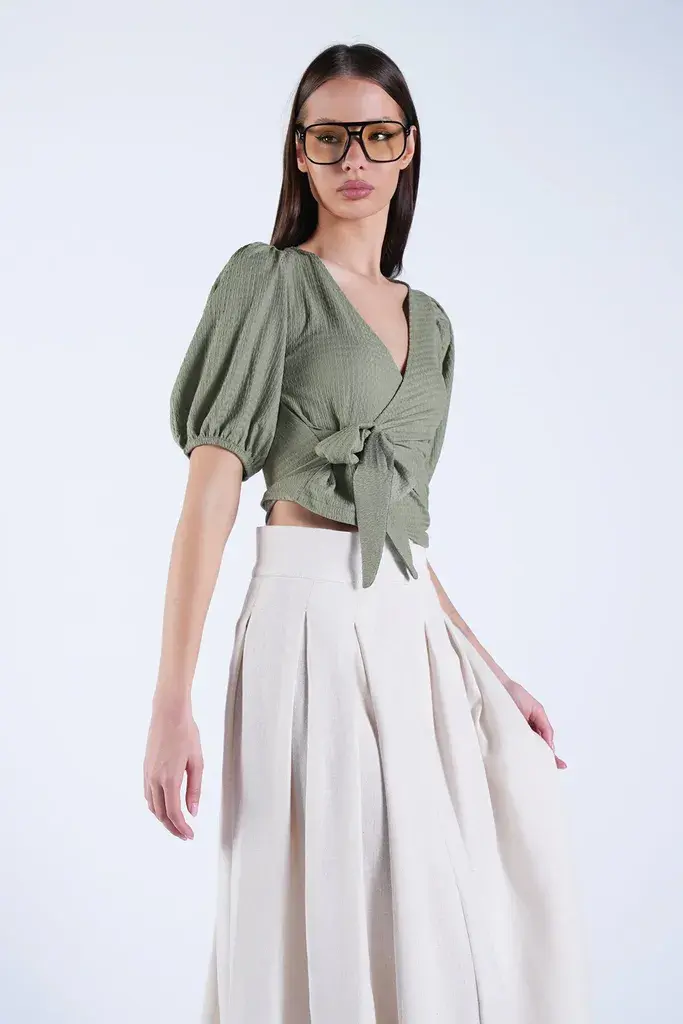 Trend Alacati Stili Ženska bluza Alc-X15130, Zelena