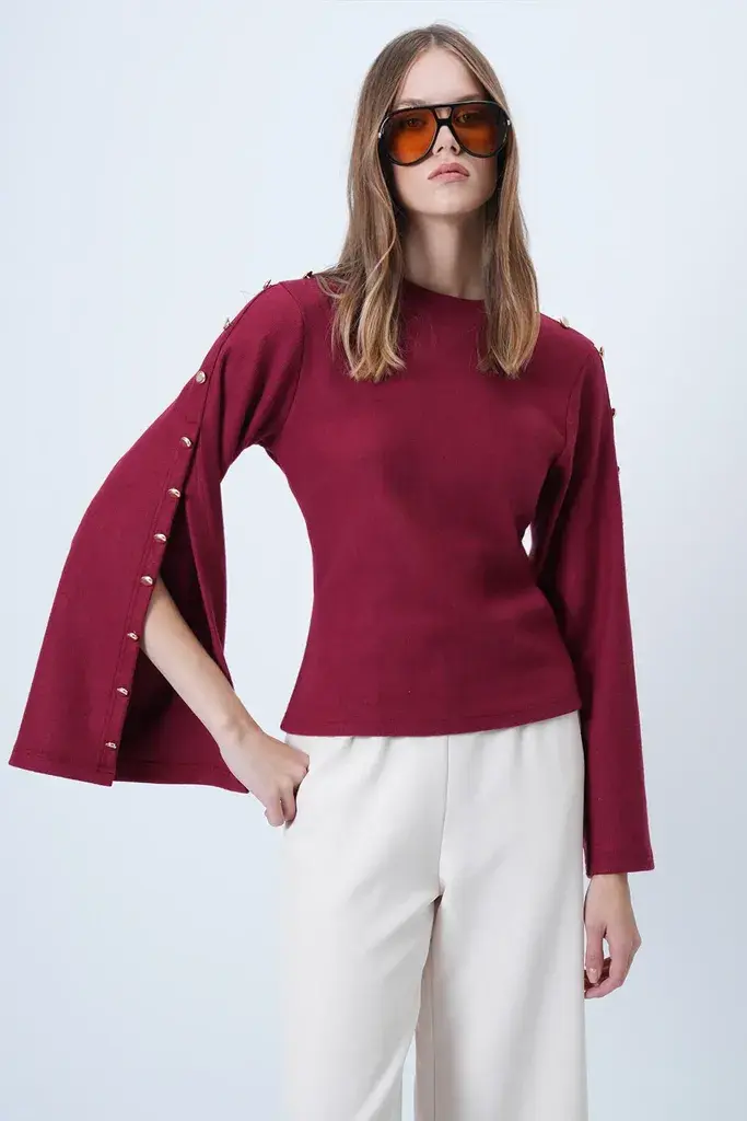 Trend Alacati Stili Ženska bluza Alc-X14644, Bordo