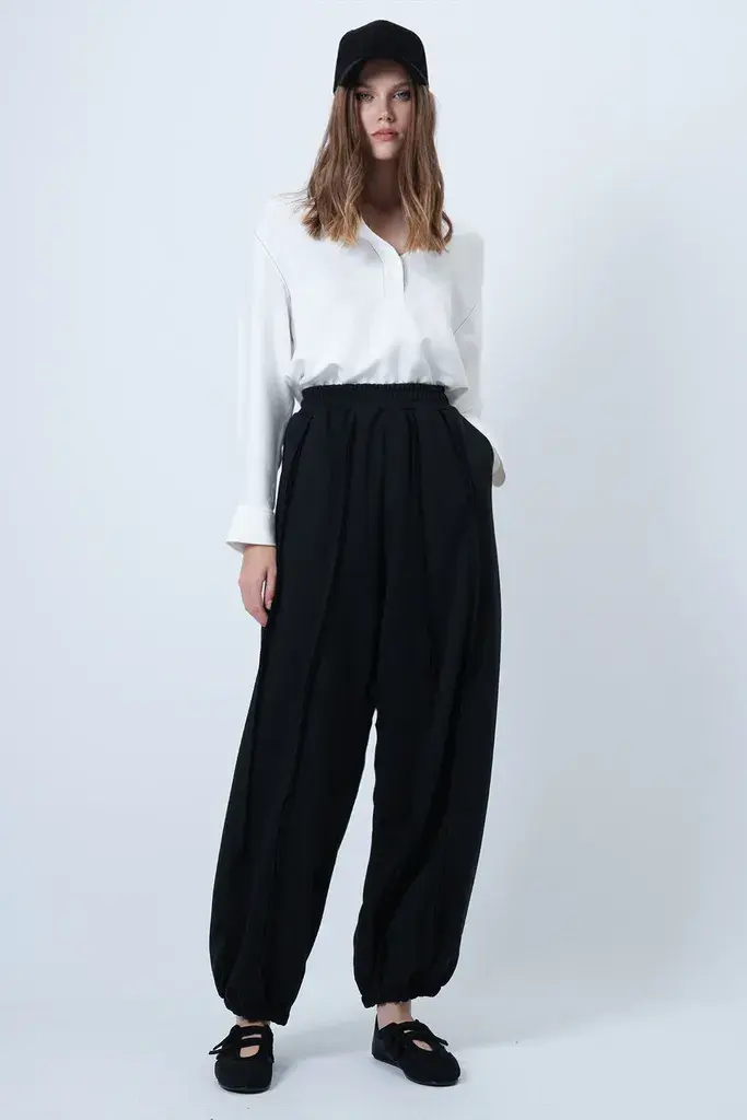 Trend Alacati Stili Ženske pantalone Alc-X14664, Crne