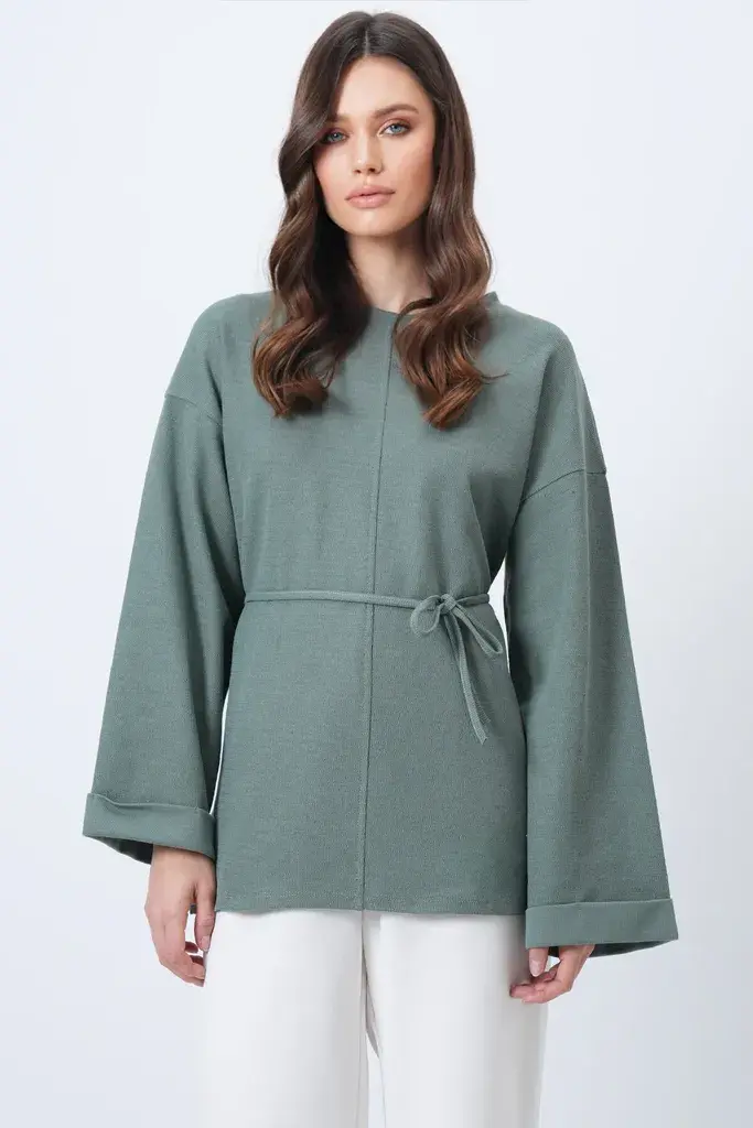 Trend Alacati Stili Ženska bluza Alc-X14715, Kaki