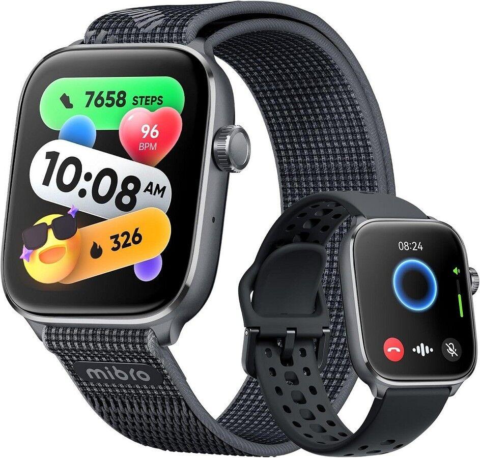 Mibro Pametni sat Fit, 1.75", AMOLED, GPS, 2 narukvice, Crni