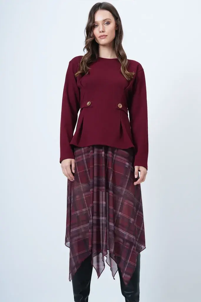 Trend Alacati Stili Ženska bluza Alc-X14701, Bordo