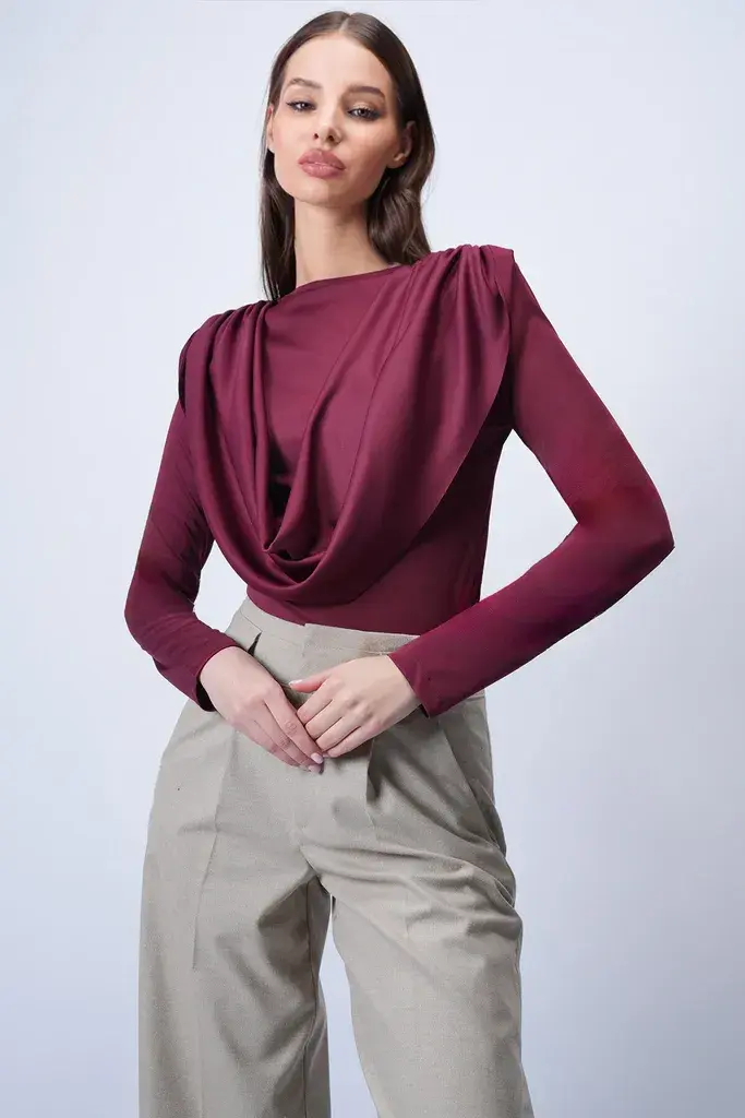 Trend Alacati Stili Ženska bluza Alc-X15063, Bordo