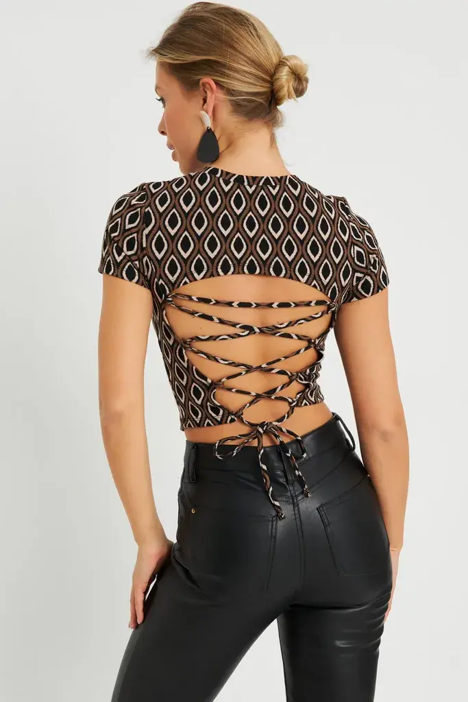 Cool & Sexy Ženska bluza AYD271, Braon