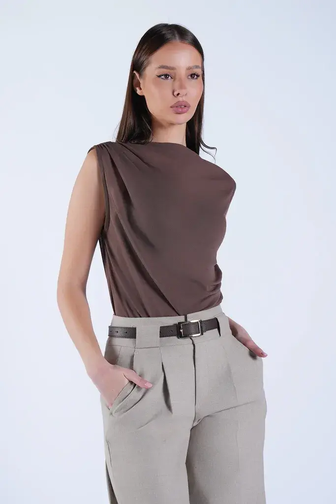 Trend Alacati Stili Ženska bluza Alc-X15151, Braon