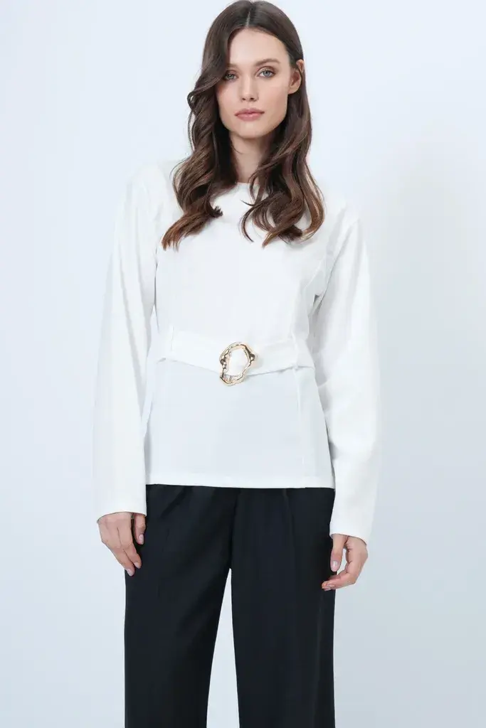 Trend Alacati Stili Ženska bluza Alc-X14699, Krem