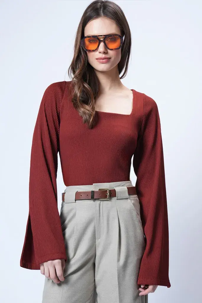 Trend Alacati Stili Ženska bluza Alc-X14748, Narandžasta