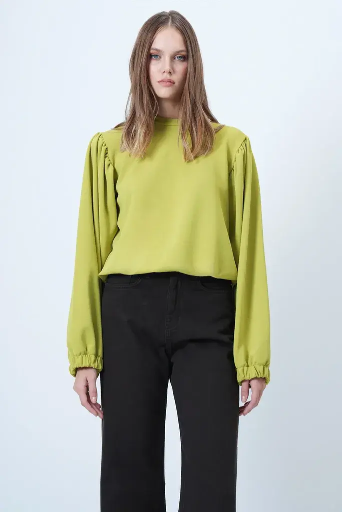 Trend Alacati Stili Ženska bluza Alc-X14649, Zelena
