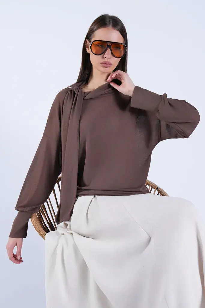 Trend Alacati Stili Ženska bluza Alc-X15154, Braon