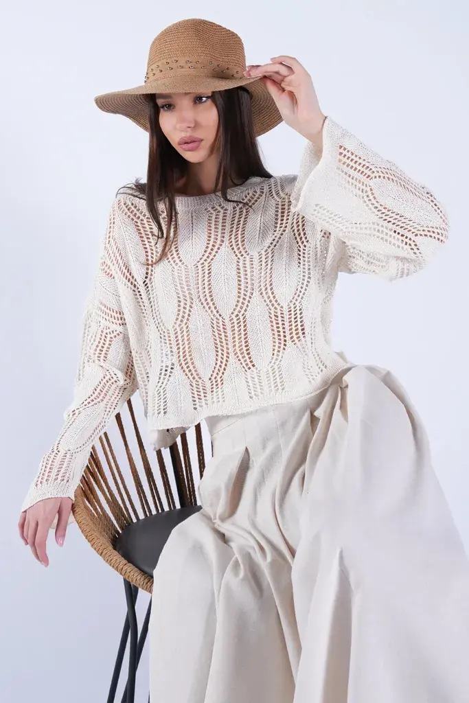 Trend Alacati Stili Ženska bluza Alc-X15109, Bež
