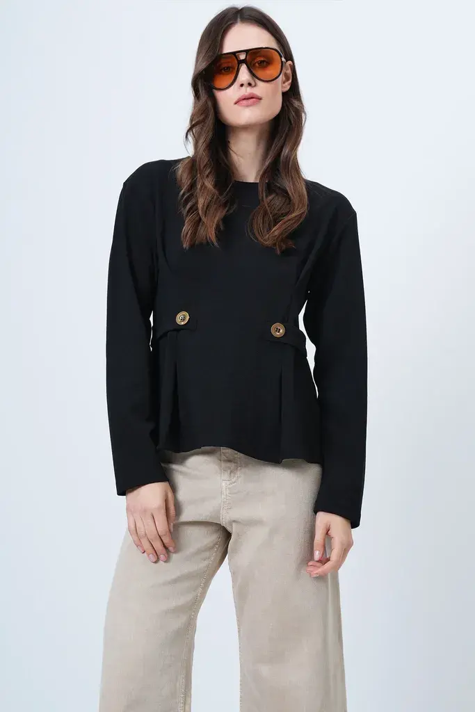 Trend Alacati Stili Ženska bluza Alc-X14701, Crna