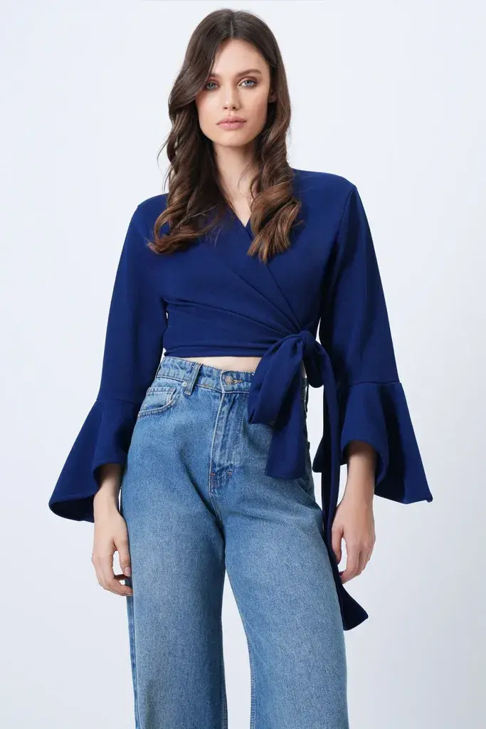 Trend Alacati Stili Ženska bluza Alc-X14718, Teget