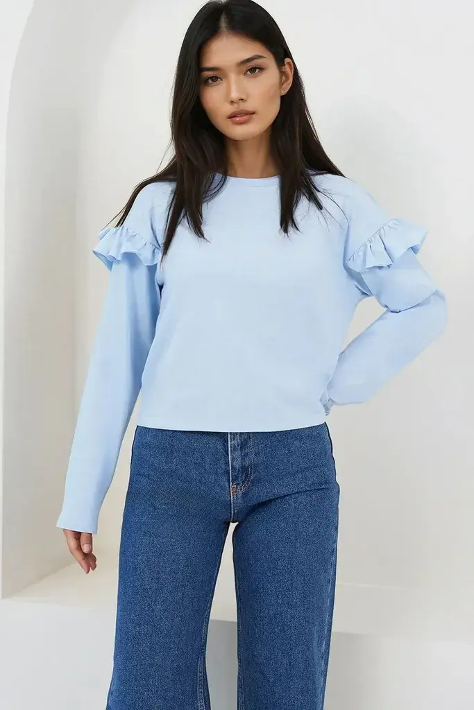 Trend Alacati Stili Ženska bluza Alc-X14862, Plava