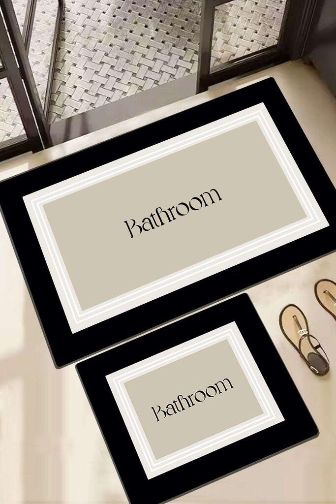 L'essentiel Maison Set prostirki za kupatilo Roose, 2 Komada, Krem