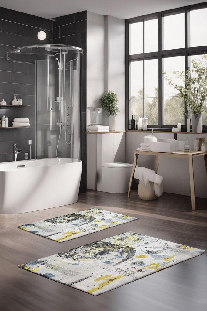 L'essentiel Maison Set prostirki za kupatilo CT-5015, 2 Komada, Šarena