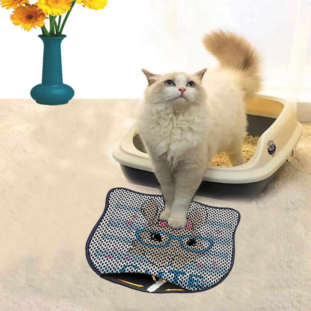 Aberto Design Prostorika za toalet za mačke Kdkafa0207, 40 x 50 cm, Šarena