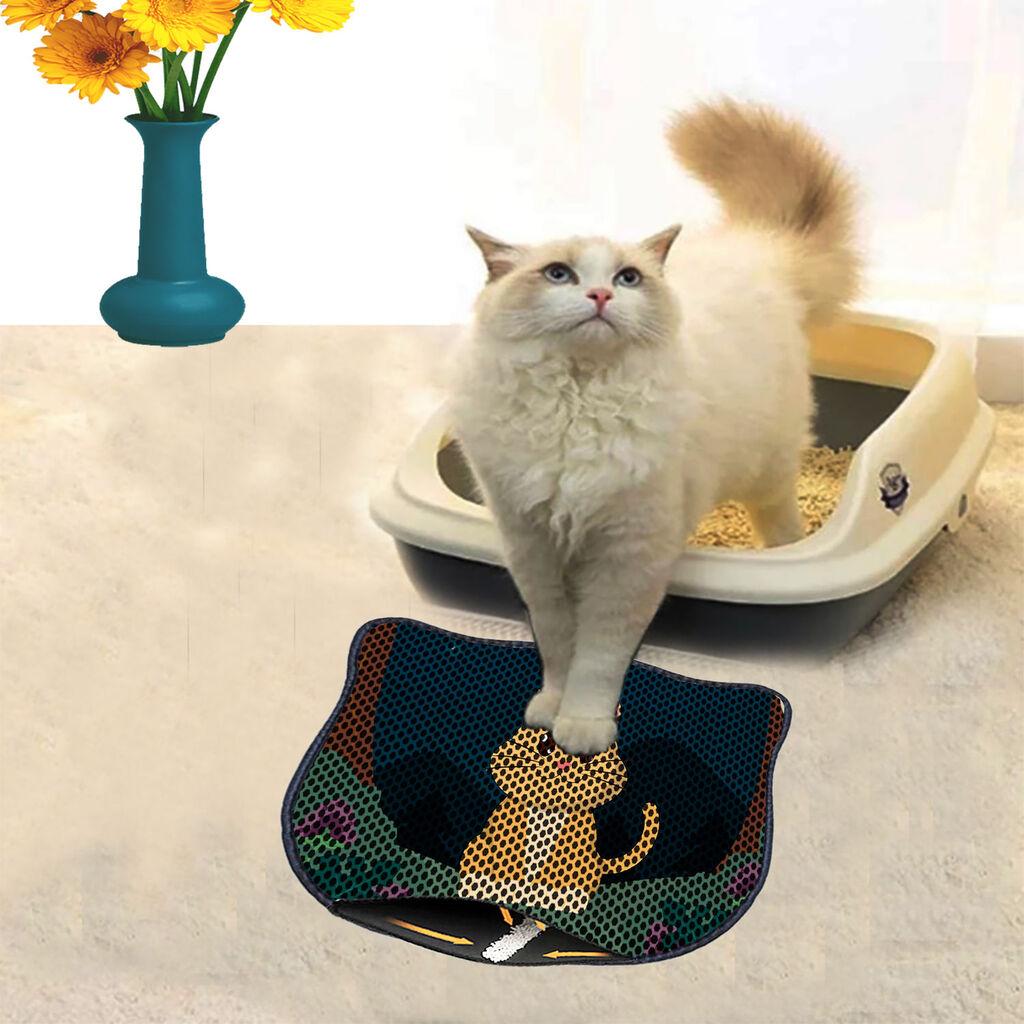 Aberto Design Prostorika za toalet za mačke Kdkafa0145, 40 x 50 cm, Šarena