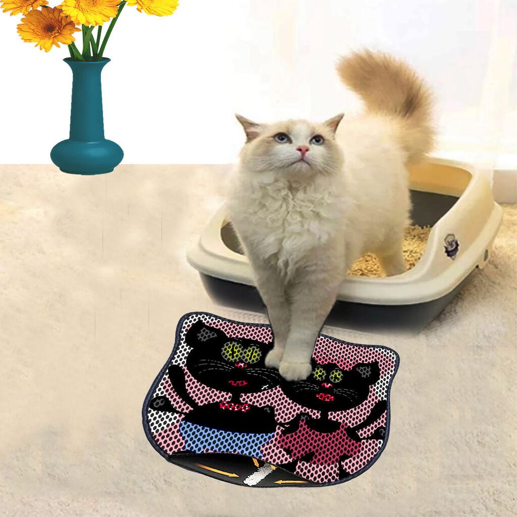 Aberto Design Prostorika za toalet za mačke Kdkafa0235, 40 x 50 cm, Šarena