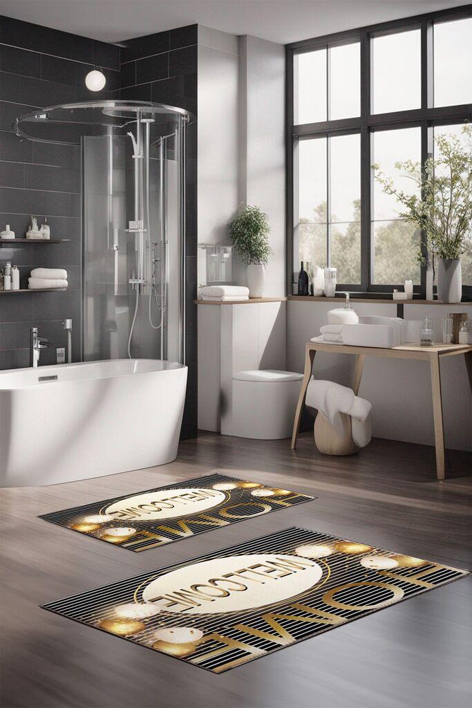 L'essentiel Maison Set prostirki za kupatilo CT-5161, 2 Komada, Šarena