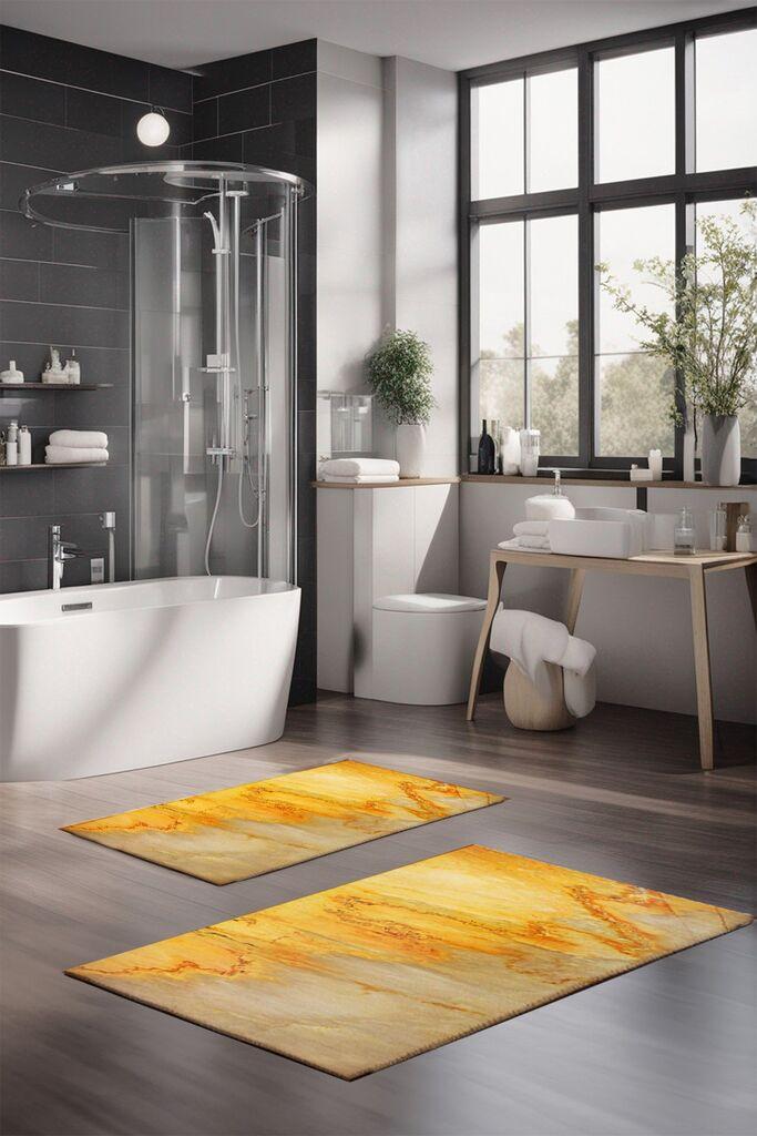 L'essentiel Maison Set prostirki za kupatilo CT-5037, 2 Komada, Žuta