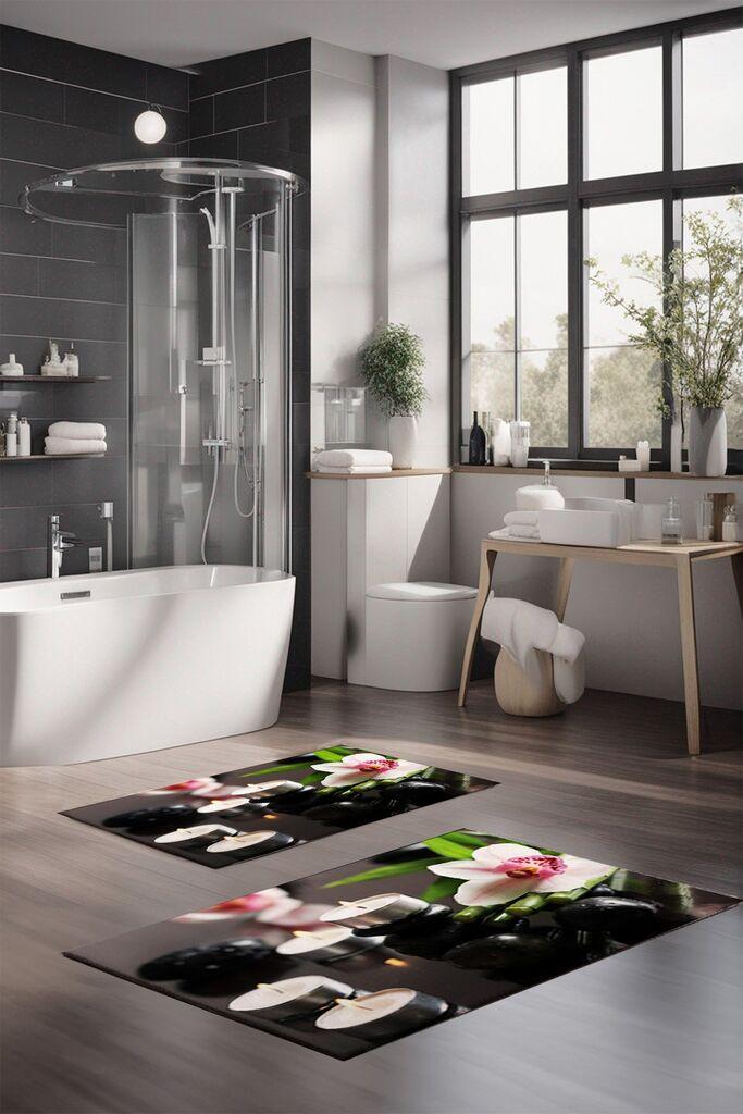 L'essentiel Maison Set prostirki za kupatilo CT-5186, 2 Komada, Šarena