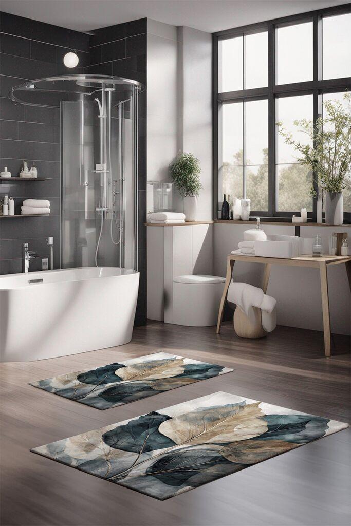 L'essentiel Maison Set prostirki za kupatilo CT-5413, 2 Komada, Siva