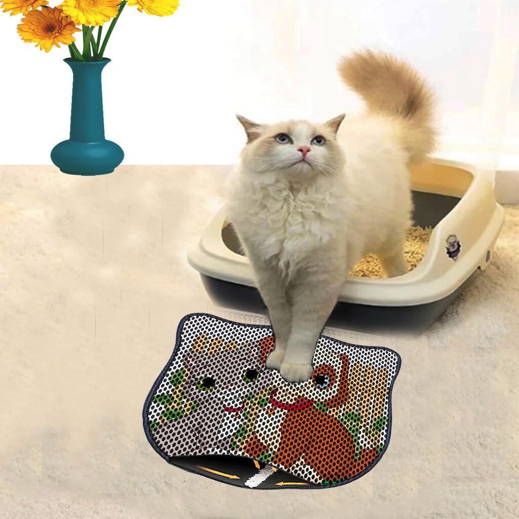 Aberto Design Prostorika za toalet za mačke Kdkafa0157, 40 x 50 cm, Šarena