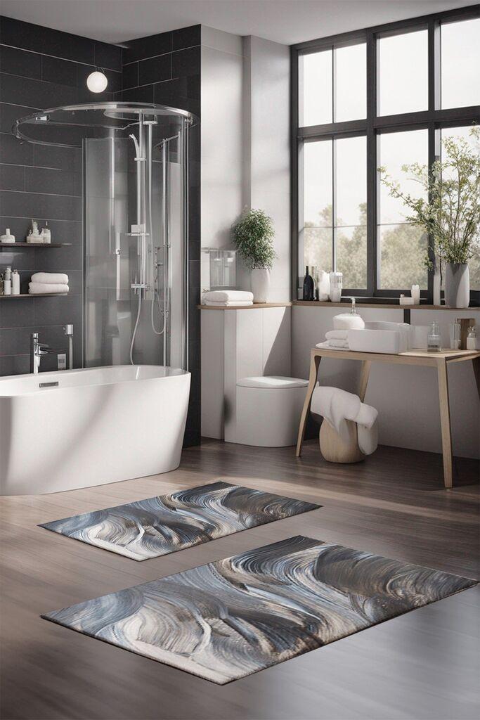 L'essentiel Maison Set prostirki za kupatilo CT-5036, 2 Komada, Šarena