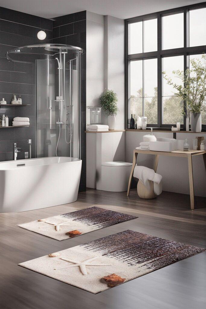 L'essentiel Maison Set prostirki za kupatilo CT-5273, 2 Komada, Šarena