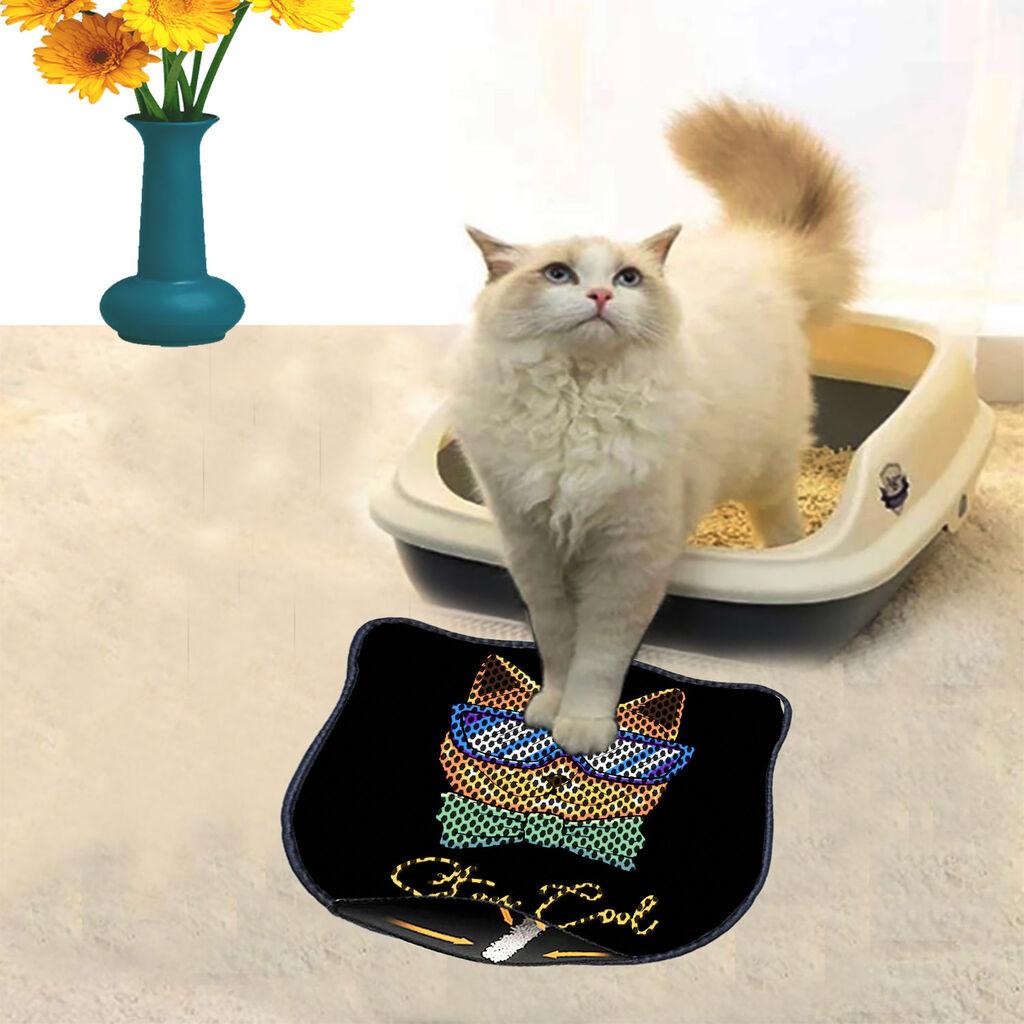 Aberto Design Prostorika za toalet za mačke Kdkafa0222, 40 x 50 cm, Crna