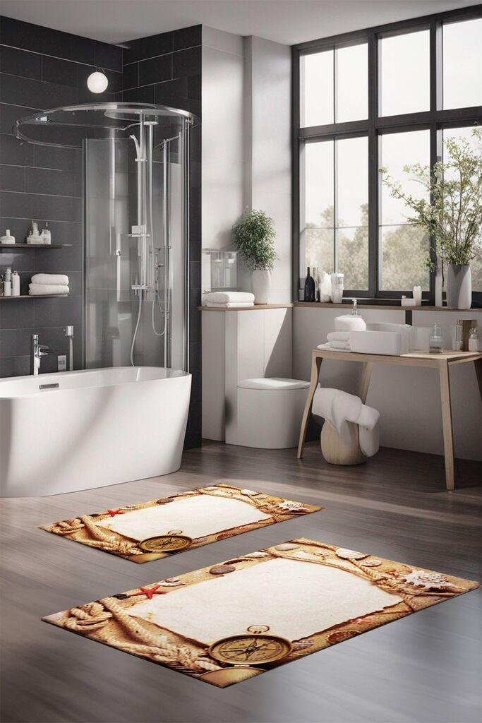 L'essentiel Maison Set prostirki za kupatilo CT-5243, 2 Komada, Šarena