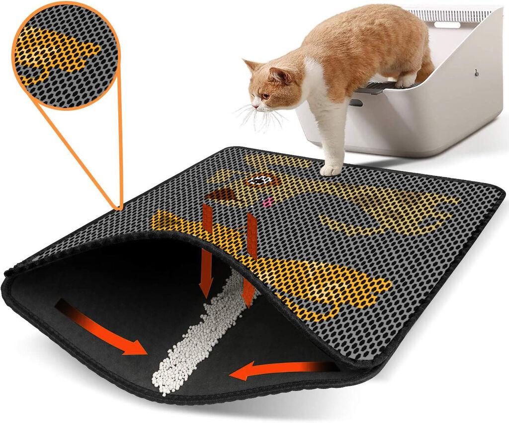 Aberto Design Prostorika za toalet za mačke Nrszn0230, 45 x 60 cm, Siva