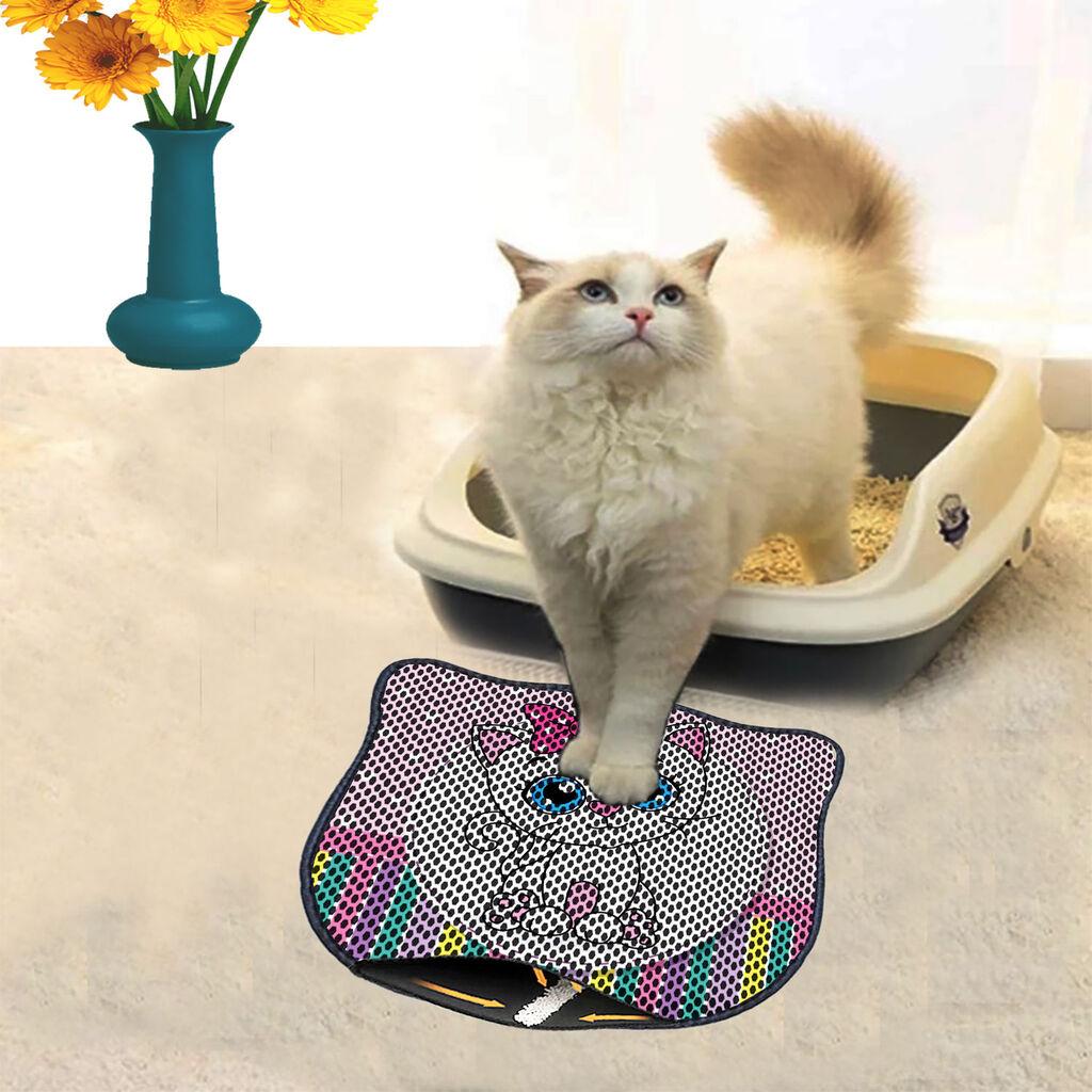 Aberto Design Prostorika za toalet za mačke Kdkafa0068, 40 x 50 cm, Šarena